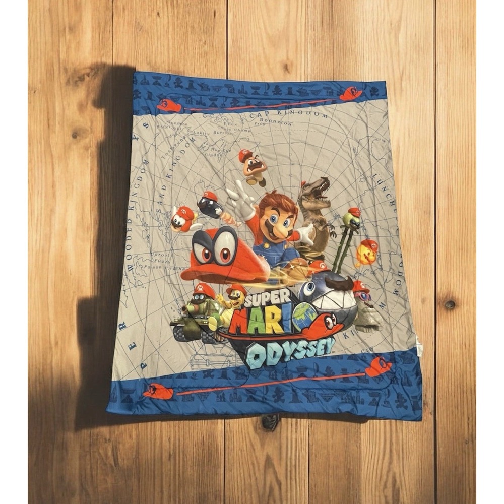 Super Mario Odyssey Kart Twin (Double-sided) Comforter 72" X 86"